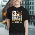 3rd Grade Batter Up Baseball First Day Back To School Graphic Youth