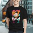 6 7 Ice Cream Drip Baseball Number 67 Player Boy Girl Kids Graphic Youth
