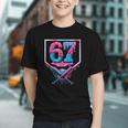 67 Six Seven Baseball Ice Cream Drip Cool Meme 67 Graphic Youth