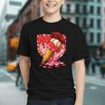 Baseball Heart Valentine Baseball Ice Cream Drip Boys Girls Graphic Youth Baseball Heart Valentine Baseball Ice Cream Drip Boys Girls Graphic Youth