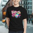 Baseball Ice Cream Drip Coquette Women Girls Mom Mama Graphic Youth Baseball Ice Cream Drip Coquette Women Girls Mom Mama Graphic Youth