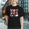 Charming Boho Coquette Bows Back to School Youth T-shirt