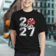 Class Of 2027 Cheer Red Senior 2027 Back To School Graphic Youth