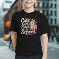 Cute Girl Back To School Capybara First Day Of School Kids Graphic Youth Cute Girl Back To School Capybara First Day Of School Kids Graphic Youth