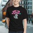 Cute Raccoon Chasing Summer Away Back to School Youth T-shirt Cute Raccoon Chasing Summer Away Back to School Youth T-shirt