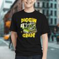 Digging Into 4th Grade! Bulldozer Back to School Youth T-Shirt