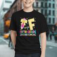F Is For Fifth Grade Back To School Pencil Bow 5th Grade Kid Graphic Youth