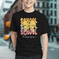 Groovy Bows & Care! Cute School Nurse Back to School Youth T-shirt Groovy Bows & Care! Cute School Nurse Back to School Youth T-shirt
