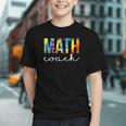 Groovy Math Coach Tie Dye Back to School Youth T-Shirt