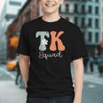 Groovy TK Squad Vibes: Fun Back to School Youth T-shirt