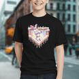 Kids Happy Easter Bunny Playing Baseball Boy Ice Cream Drip Graphic Youth