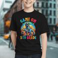 Level Up to 5th Grade! Dino Gamer Back to School Youth T-Shirt
