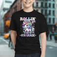 Magical Unicorn Rollin Into 4th Grade Back to School Youth T-shirt