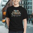 No Schedule Changes! Funny Back to School Youth T-Shirt
