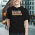 Retro Data Clerk Vibes Back to School Youth T-shirt