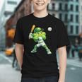 Shamrock Playing Baseball St Patricks Day Men Boys Kid Graphic Youth