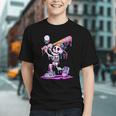 Skeleton Baseball Drip Boys Youth Kids Halloween Graphic Youth