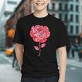 Sporty Rose Graphic With Baseball And Rugby Ball Petals Graphic Youth Sporty Rose Graphic With Baseball And Rugby Ball Petals Graphic Youth