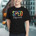 Tie Dye Sped Squad: Vibrant Back to School Youth T-Shirt Tie Dye Sped Squad: Vibrant Back to School Youth T-Shirt