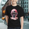 Valentine Baseball Catcher Mask Ice Cream Drip Tee For Boys Graphic Youth Valentine Baseball Catcher Mask Ice Cream Drip Tee For Boys Graphic Youth