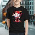 Valentine Baseball Heart Drip Sport Love Valentines Day Boys Graphic Youth