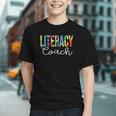 Vibrant Groovy Vibes Literacy Coach Back to School Youth T-shirt Vibrant Groovy Vibes Literacy Coach Back to School Youth T-shirt