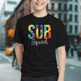 Vibrant Tie-Dye Sub Squad Back to School Youth T-shirt Vibrant Tie-Dye Sub Squad Back to School Youth T-shirt