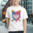 Baseball Boys Ice Cream Drip Baseball Graphic Youth Baseball Boys Ice Cream Drip Baseball Graphic Youth