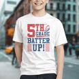 Baseball Fifth Grade Back To School 5th Grade Batter Up Graphic Youth
