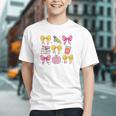 Charming Coquette Bow & Books Back to School Youth T-shirt Charming Coquette Bow & Books Back to School Youth T-shirt
