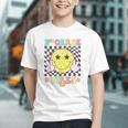Groovy 2nd Grade Vibes Smiley Face Back to School Youth T-shirt Groovy 2nd Grade Vibes Smiley Face Back to School Youth T-shirt