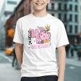 Groovy Leopard Tie Dye 4th Grade Back to School Youth T-shirt