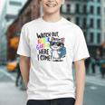 Pouncing into Kindergarten! Cute Cat Back to School Youth T-Shirt Pouncing into Kindergarten! Cute Cat Back to School Youth T-Shirt