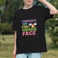 I Brought My First Grade Face First Day Back To School Graphic Youth I Brought My First Grade Face First Day Back To School Graphic Youth