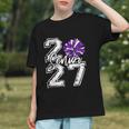 Class Of 2027 Cheer Purple Senior 2027 Back To School Graphic Youth