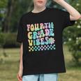 Groovy 4th Grade Vibes! Tie Dye Back to School Youth T-shirt
