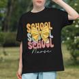 Groovy Bows & Care! Cute School Nurse Back to School Youth T-shirt Groovy Bows & Care! Cute School Nurse Back to School Youth T-shirt