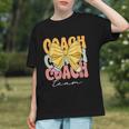 Groovy Coach Team Coquette Bow Back to School Youth T-Shirt Groovy Coach Team Coquette Bow Back to School Youth T-Shirt