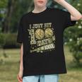 I Just Hit 100 Days Of School Camouflage Baseball Graphic Youth
