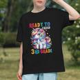 Student Unicorn Ready Back To School Crush 3rd Grade Girls Graphic Youth