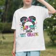 1st Grade Vibes Messy Bun Back to School Youth T-shirt 1st Grade Vibes Messy Bun Back to School Youth T-shirt