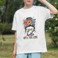 4th Grade Vibes Messy Bun Back to School Youth T-Shirt 4th Grade Vibes Messy Bun Back to School Youth T-Shirt