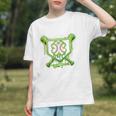 Baseball Icecream St Patrick's Day Lucky Charm Shamrock Drip Graphic Youth