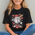 Baseball Drip Valentine Boys Women Men Hearts Sport Love Graphic Youth