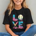 Baseball Love Drip Ice Cream Colorful Baseball Graphic Youth