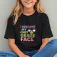 I Brought My First Grade Face First Day Back To School Graphic Youth I Brought My First Grade Face First Day Back To School Graphic Youth
