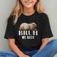 Bruh We Back To School Capybara First Day Of School Graphic Youth Bruh We Back To School Capybara First Day Of School Graphic Youth