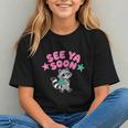 Cute Raccoon Chasing Summer Away Back to School Youth T-shirt Cute Raccoon Chasing Summer Away Back to School Youth T-shirt