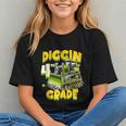 Digging Into 4th Grade! Bulldozer Back to School Youth T-Shirt