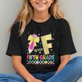 F Is For Fifth Grade Back To School Pencil Bow 5th Grade Kid Graphic Youth